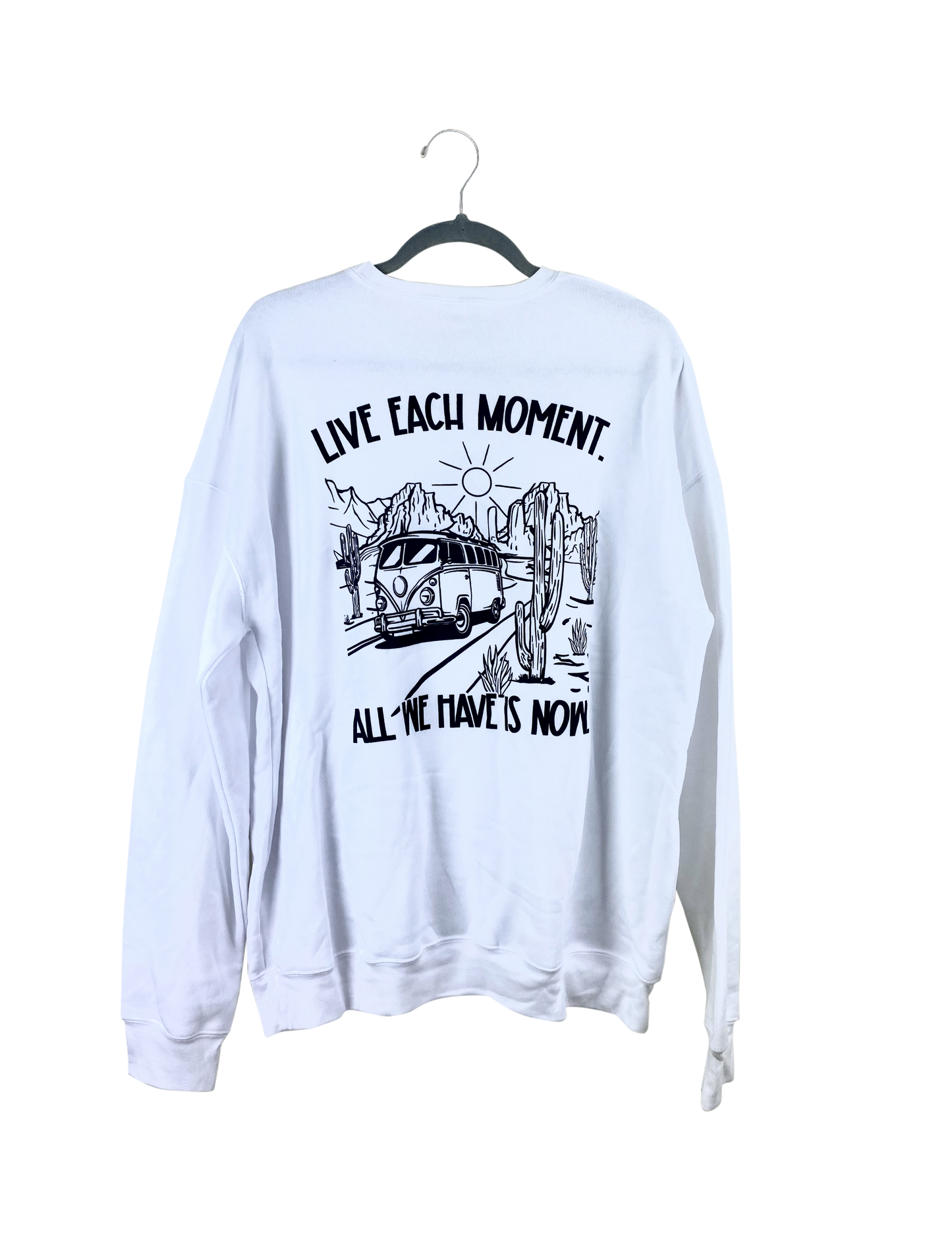 Live Each Moment - White - Sweatshirt
