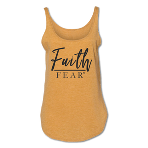 Faith over Fear Tank - Antique Gold - Women's Tank