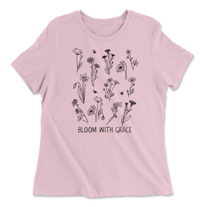 Bloom With Grace - Pink - Women's Tee