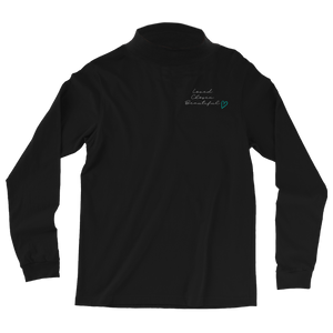 Loved. Chosen. Beautiful. - Black - Unisex Mock Neck Long Sleeve Tee